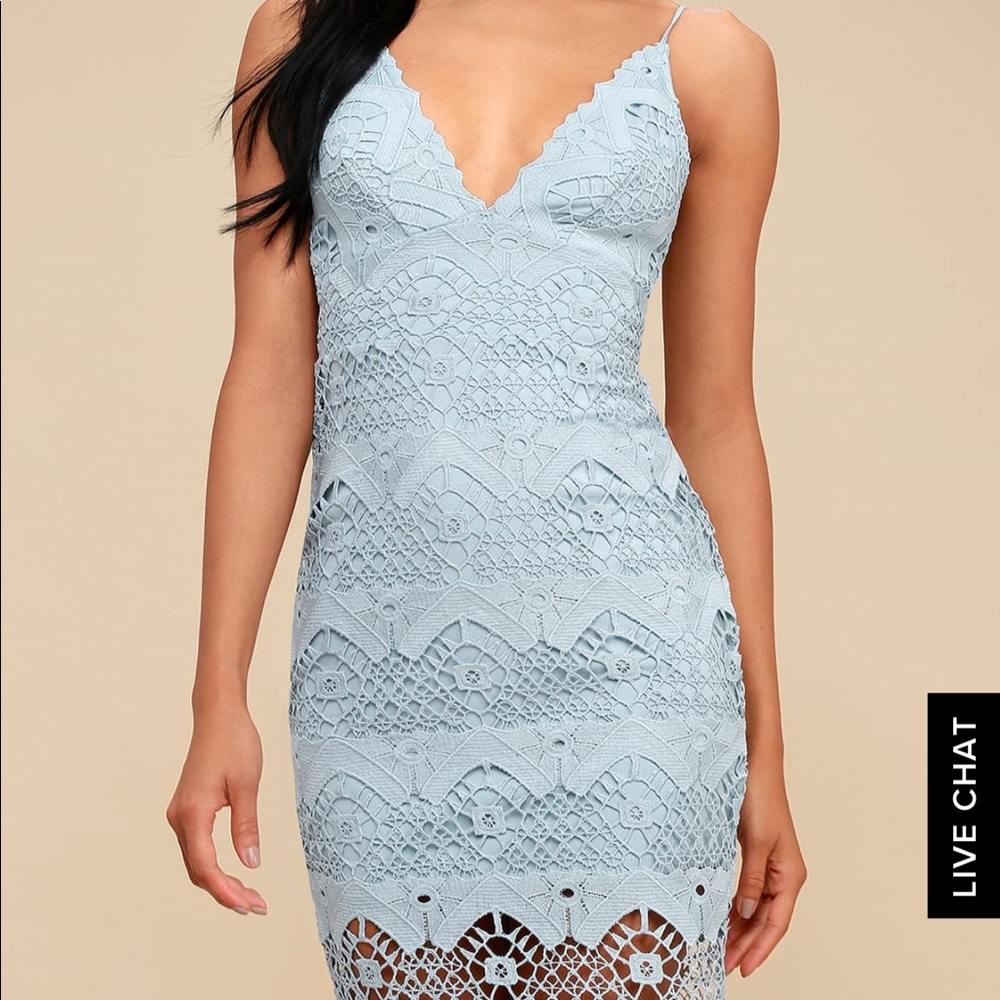 Lulus light blue dress